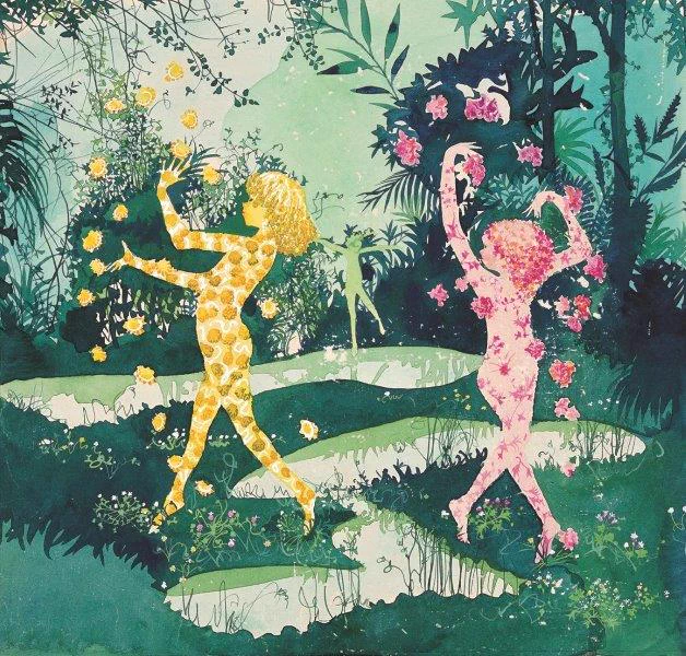 [安曇野館]   開催中の展覧会「没後50年 初山滋展 見果てぬ夢」のご紹介③を公開しました。ぜひご覧ください。作品:初山滋  かいのこどもたち 1965年 個人蔵/はるのはこび 1962年 ちひろ美術館寄託/木の葉と鳥(部分)1960年頃 