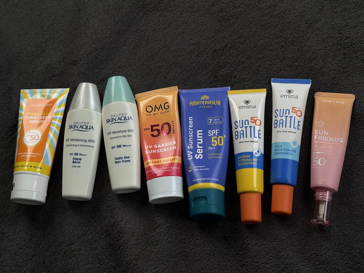 Tahun 2023 ini lumayan banyak explore sunscreen yang budget pelajar friendly start from 20 ribuan aja.

Ternyata, banyak banget sunscreen sunscreen yang affordable tapi formulasinya cuakep banget!

Paling favorit: Skin Aqua &amp; Emina 😭👋🏻