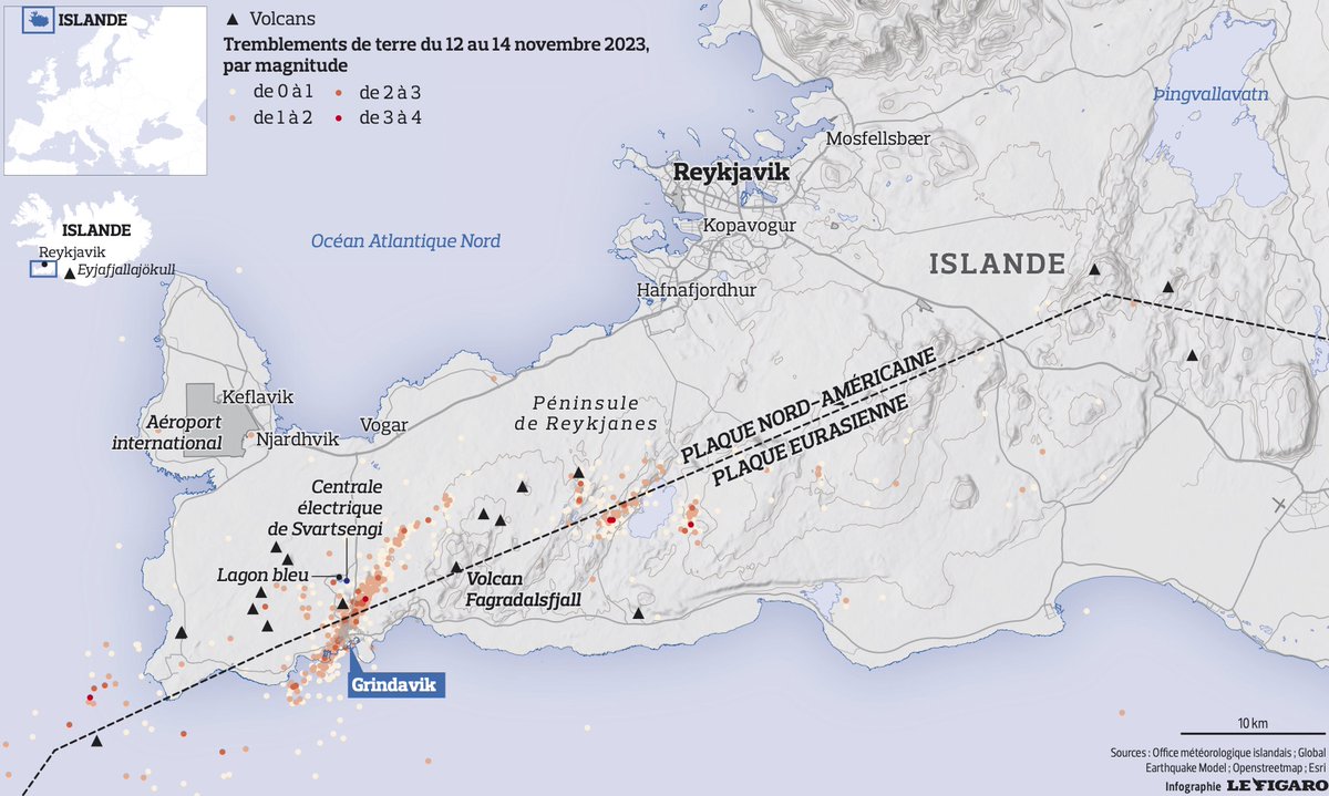 GrindavikSafety's tweet photo. Great map by @FigaroGraphics https://t.co/tgFMZJ3ZeT
#fagradalsfjall #Grindavík #Reykjavík #iceland #Jarðhræringar #Reykjanesi #reykjanes #vogar #Suðurnesjabær #Reykjanesbæ #volcano #earthquake #vulcano #terremoto #jarðhræringa #Svartsengi #islanda #islandia #vulkan #volcan https://t.co/dRLXiRPoPr
