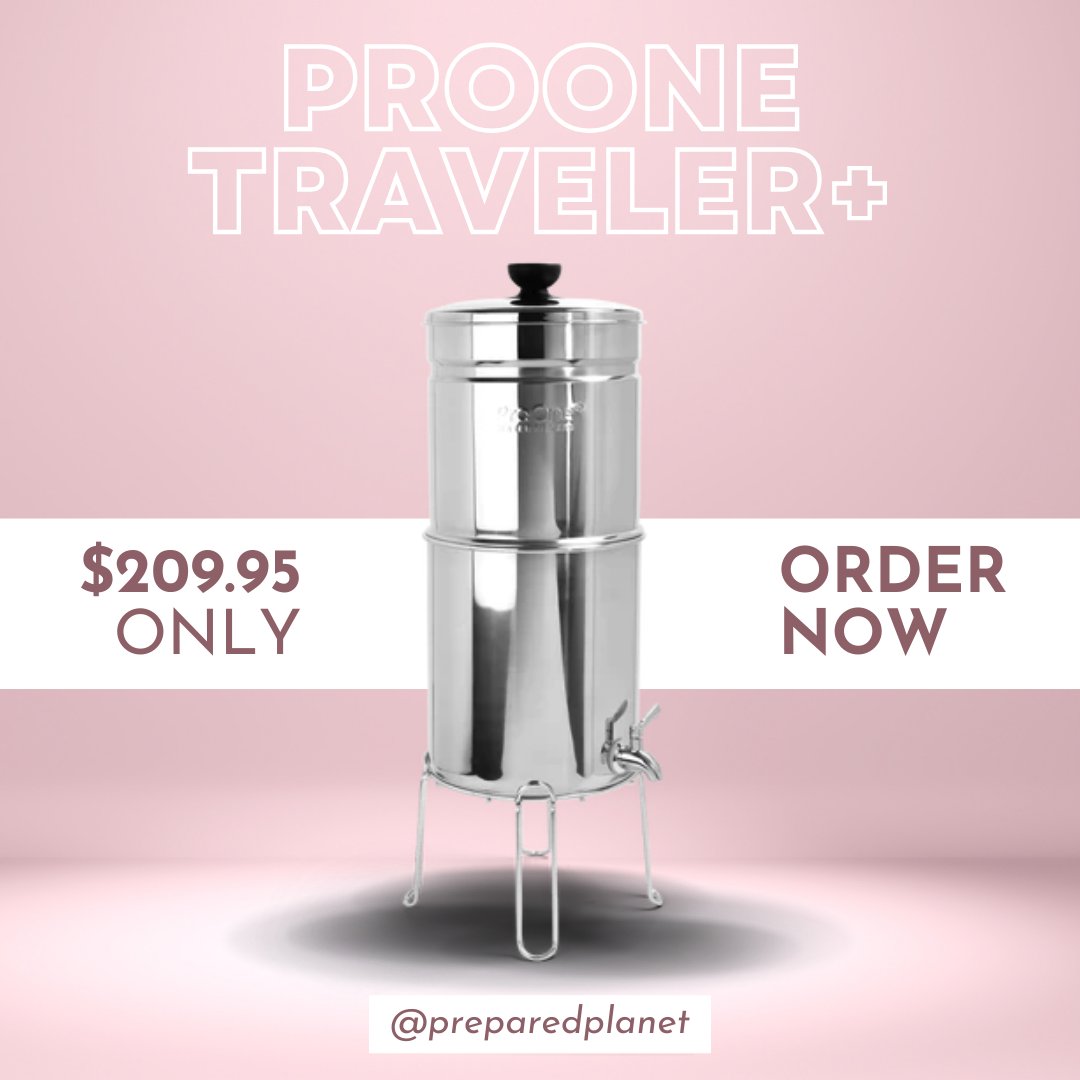 preparedplanet's tweet photo. ProOne® Gravity Water Filter: Clean Water Anywhere, Anytime!

✅ Easy Setup
✅ No Electricity or Plumbing Needed
✅ NSF/ANSI-42 Certified "Smarter Filter™"
✅ Tested for 200+ Contaminants

Stay safe and hydrated with ProOne®! #CleanWater #ProOneFilter #Survivor45 #FluffyFunko https://t.co/YsaCNLUK7y