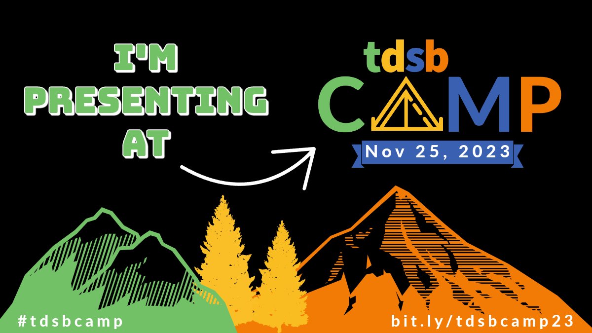 Join me Sat Nov 25, 2023 at #tdsbCamp! Can’t wait to learn with everyone! Find out more at bit.ly/tdsbcamp23 Excited to share that I will be presenting at #tdsbCamp! Join me for my session: LUMIO Unleashed: Combining LUMIO, UDL & AT for Limitless Inclusive Hybrid Learning