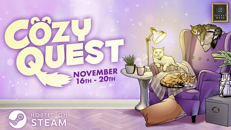 If you like Megaquarium, you might be interested in Cosy Quest: a Steam Festival dedicated to games you can unwind with.

store.steampowered.com/sale/CozyQuest…

The event runs from now until November 20th.
Get your cosy on! 🙏🔥
