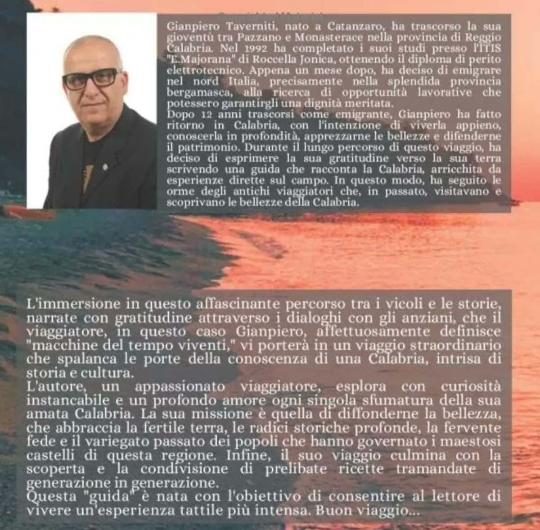 👇👇🇮🇹
youtu.be/Up7JhmAXZoY?si…
👇👇🇮🇹
lanuovacalabria.it/raccontando-la…
🇮🇹❤️🌶⭐️ <a href="/lanuovacalabria/">La Nuova Calabria</a> <a href="/PapaleoStefania/">Stefania Papaleo</a> <a href="/La_Calabria/">Regione Calabria</a> <a href="/TgrRaiCalabria/">Tgr Rai Calabria</a> <a href="/Uffstamp1/">@CalabriaConsiglio</a> <a href="/calabriaonline/">Calabria Travel Experience</a>