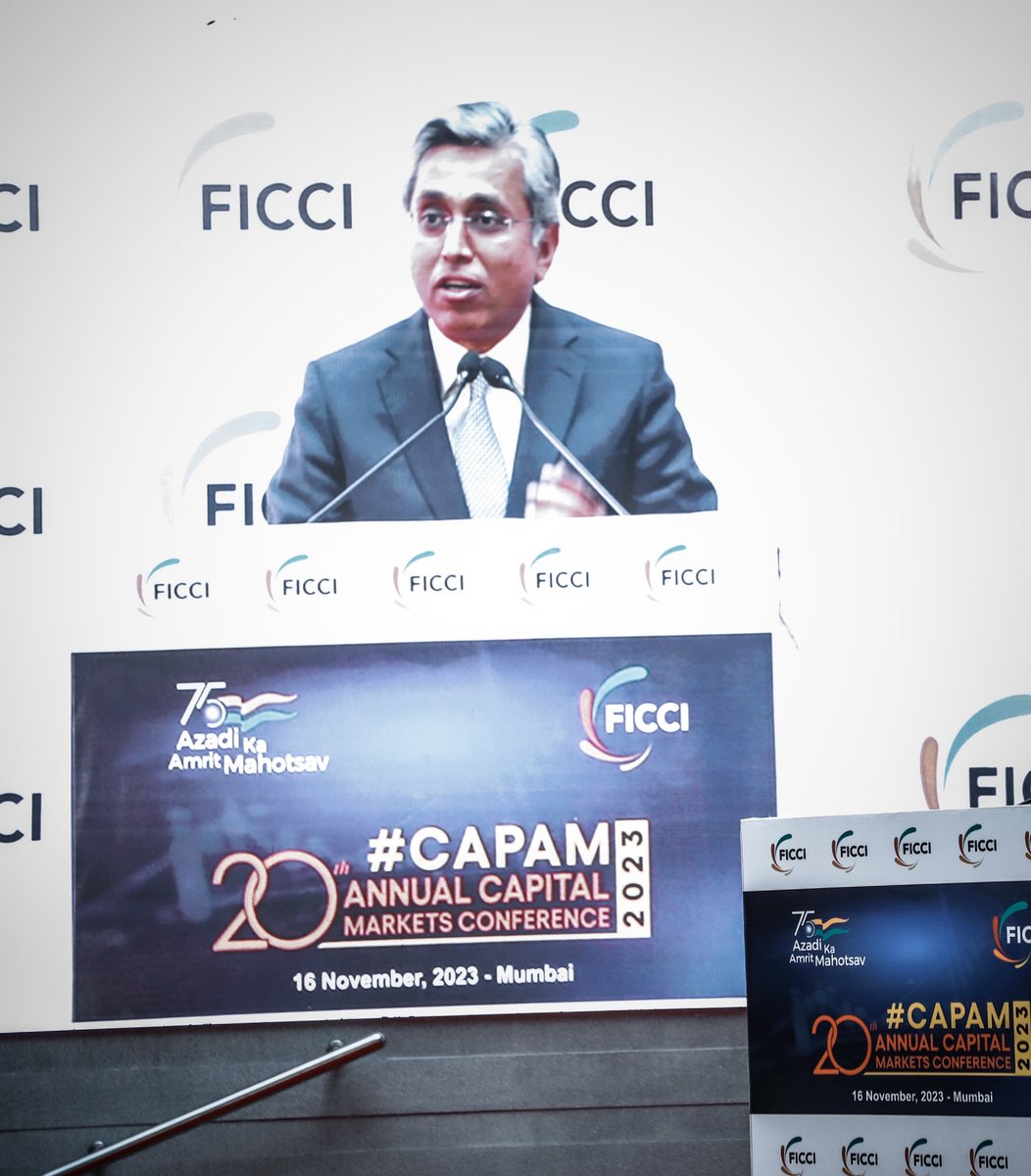 ficci_india's tweet photo. During the inaugural session of #CAPAM2023, Dr Anish Shah, President-Elect, FICCI and MD & CEO, Mahindra & Mahindra Limited, complimented the @SEBI_India Chairperson, Ms Madhabi Puri Buch’s efforts to establish the foundations of the social stock exchange. “In a capitalist society, we often lose sight of the fact that we need to drive inclusive growth and focus on the changes to enable movement of capital in a much more efficient way to causes that are important and will make a big difference for us,” he said.