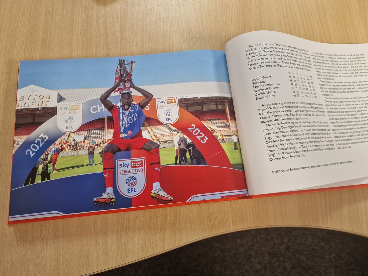 markdevlin7's tweet photo. The 1st copies of the @leytonorientfc official history 1881-2023 book have arrived. Congratulations to all involved. The official launch, with a number of ex-players, is scheduled for 25 Nov, in clubshop, prior to the Wigan game. It is available now online. #OneOrient https://t.co/kZicvpcNaJ