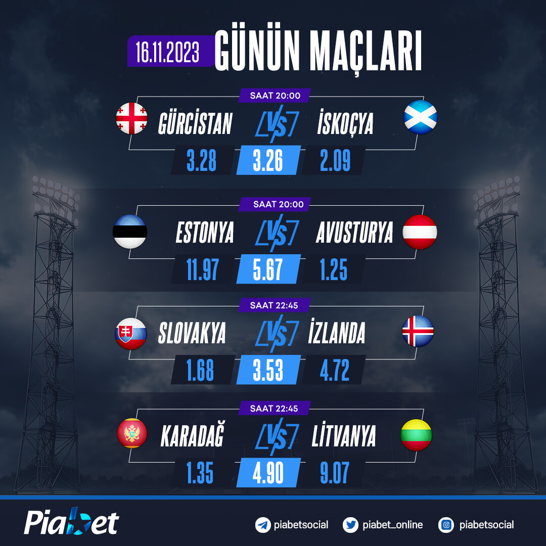 Rakipsiz oranlarla Günün maçlarına hemen bahis al!! ⚽️💰

Spor severlerin buluşma noktası #Piabet😎