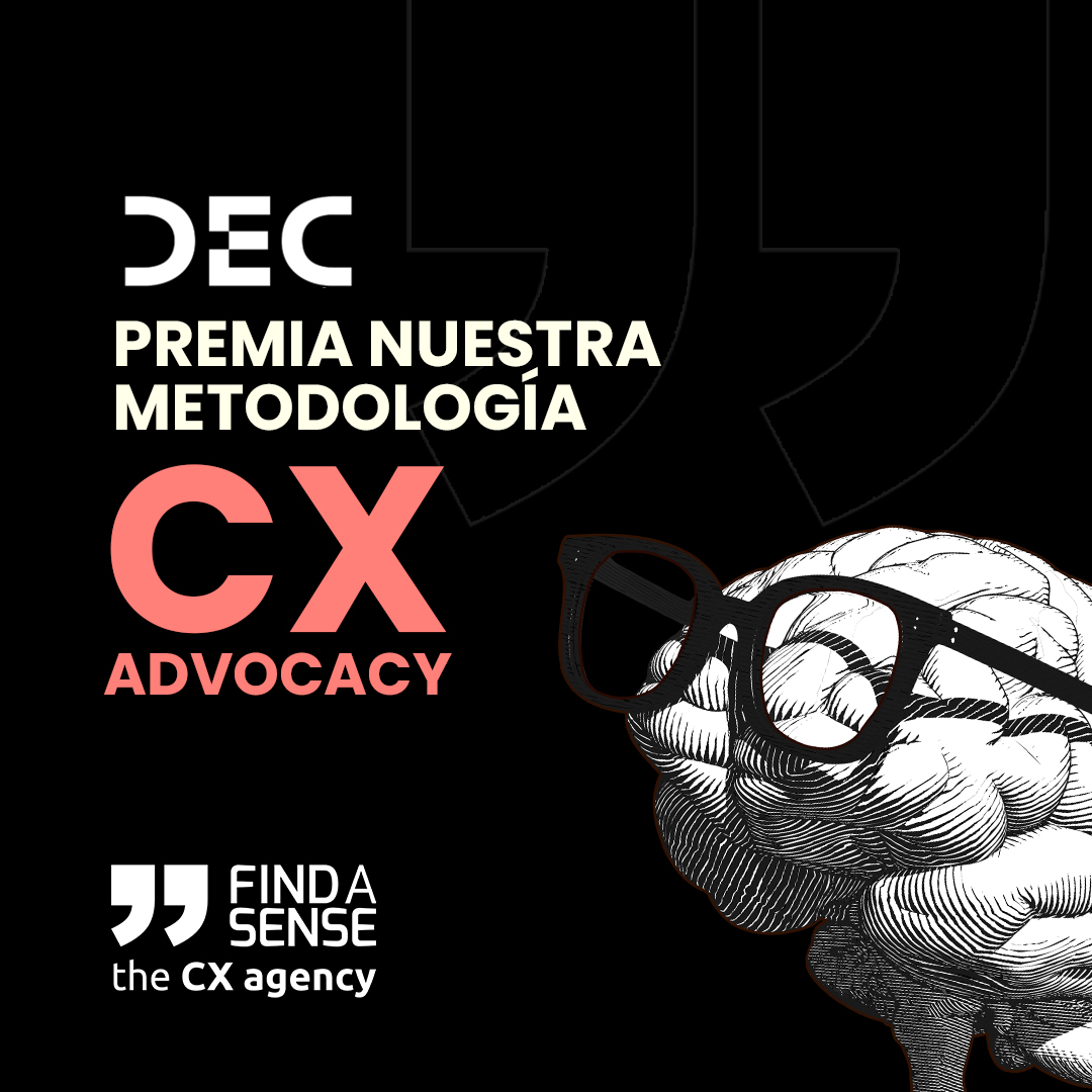 Conoce nuestra metodología CX Advocacy premiada por DEC. 🏆
Cualquier sector puede beneficiarse de esta metodología innovadora ¡Implementa la solución con nosotros! 💬✨ 
¿Hablamos? es.findasense.com/contacto/growt…