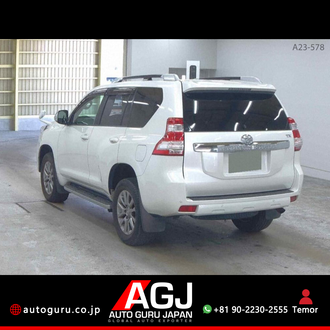 AutoGuruJapan1's tweet photo. Embrace the extraordinary with 𝗧𝗼𝘆𝗼𝘁𝗮 𝗟𝗮𝗻𝗱 𝗖𝗿𝘂𝗶𝘀𝗲𝗿 𝗣𝗿𝗮𝗱𝗼 🔥

✔️Destination: 🇰🇪 
✔️Stock No: A23_578 
✔️Origin: 🇯🇵 
✔️Body Type: SUV 
✔️Make: Toyota 
✔️Model: Land Cruiser Prado  
Shop your next car here 👇
 🌐 https://t.co/ZfnRcK39Il #Toyota

#Toyota https://t.co/TLGdsncU4k
