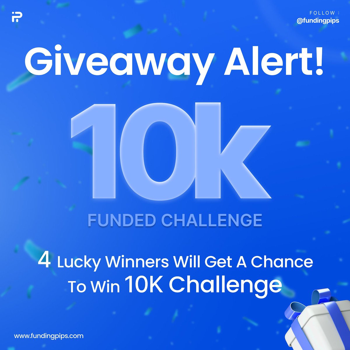 🎁 GIVEAWAY 🚨 4x $10,000 FUNDED ACCOUNT 🎁 All you have to do is: ✅ Like and retweet ✅ Follow @SayLessFX @fundingpips @Khldfx ✅ Join Funding Pips 👉 clcr.me/fundingpips ✅ Join discord: clcr.me/FPDiscord TAG YOUR FRIENDS / WINNERS ON SATURDAY 🎯