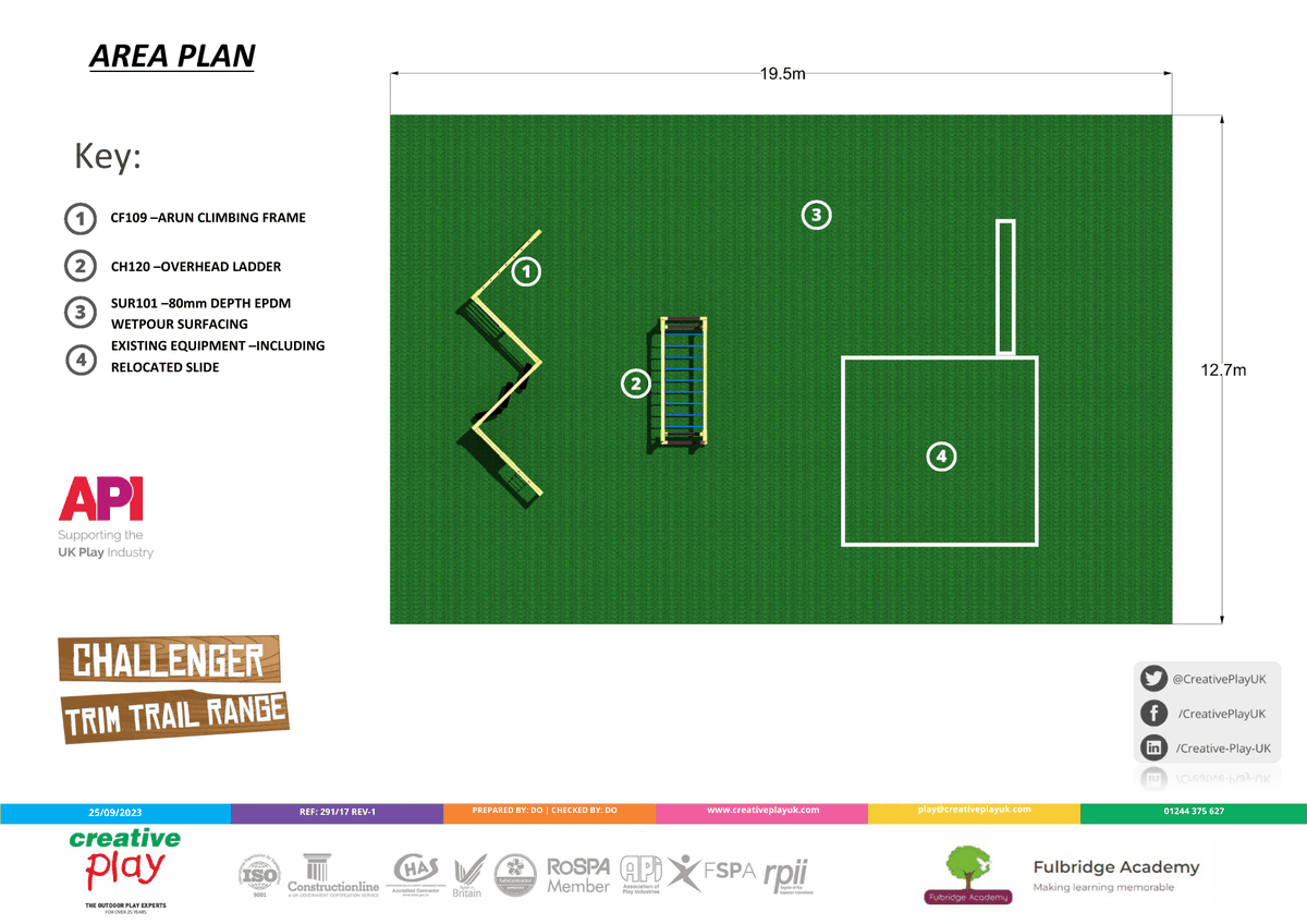 Creative Play (@creativeplayuk) on Twitter photo ๐Balance, climb & traverse! <a href="/fulbridge_acad/">Fulbridge Academy</a>, Peterborough, is creating a brand new #playground to create an inspiring & engaging environment for pupils during playtimes!๐zurl.co/5gnz
๐#CPWatchThisSpace #playgrounddesign #playgroundequipment #playgroundfun ๐Balance, climb & traverse! <a href="/fulbridge_acad/">Fulbridge Academy</a>, Peterborough, is creating a brand new #playground to create an inspiring & engaging environment for pupils during playtimes!๐zurl.co/5gnz
๐#CPWatchThisSpace #playgrounddesign #playgroundequipment #playgroundfun