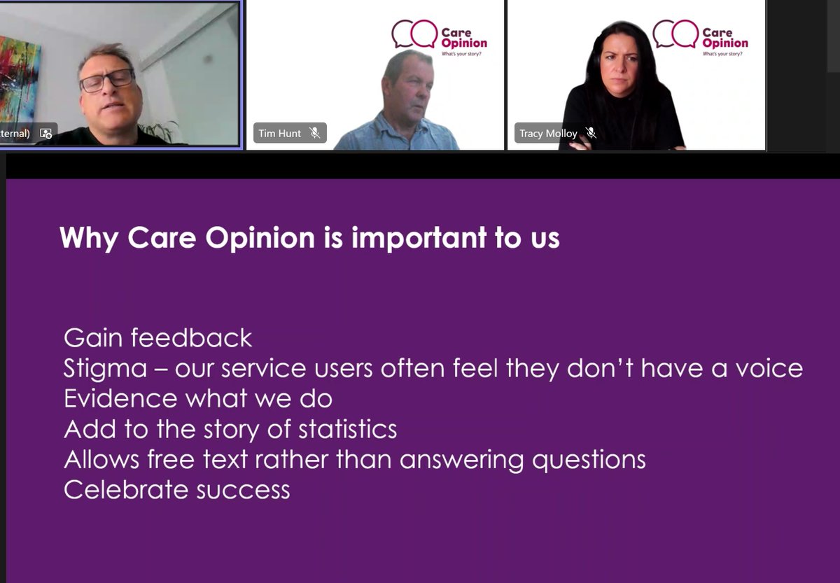 At #COconf23 Paul Pescud is sharing the value of @careopinion at @CGLCambs