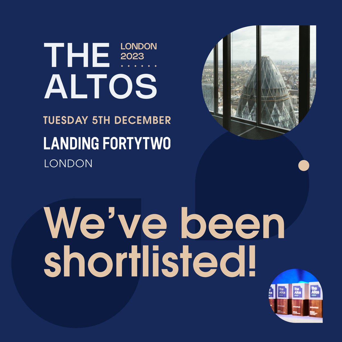We've been shortlisted for Best Hospitality Provide in Europe by The Altos Awards! 🎊

We are so excited to be shortlisted for this award! Thank you to everyone who has supported us, we couldn't do it without you. 🥂

#awards #hospitality #shorttermrentals #thealtosawards #travel