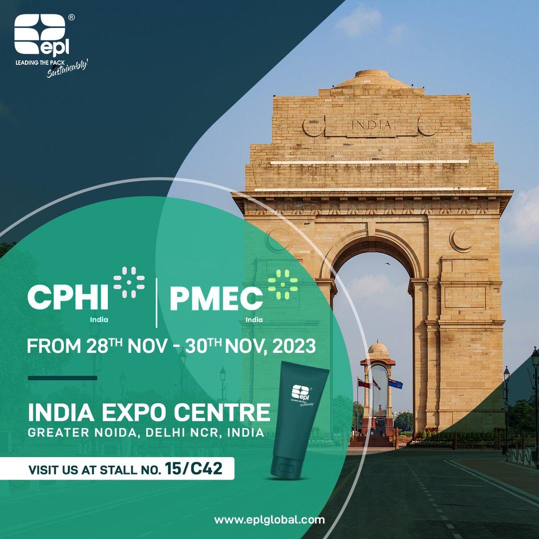 Connecting the global pharma community in India.

Join us in exploring the latest trends and innovations!
We look forward to meeting you in person at #CPHIIndia this year!

Come visit us at Hall 15 Stall No. 15. C42, between 28th Nov – 30th Nov, 2022. 

#CPHI #EPL…