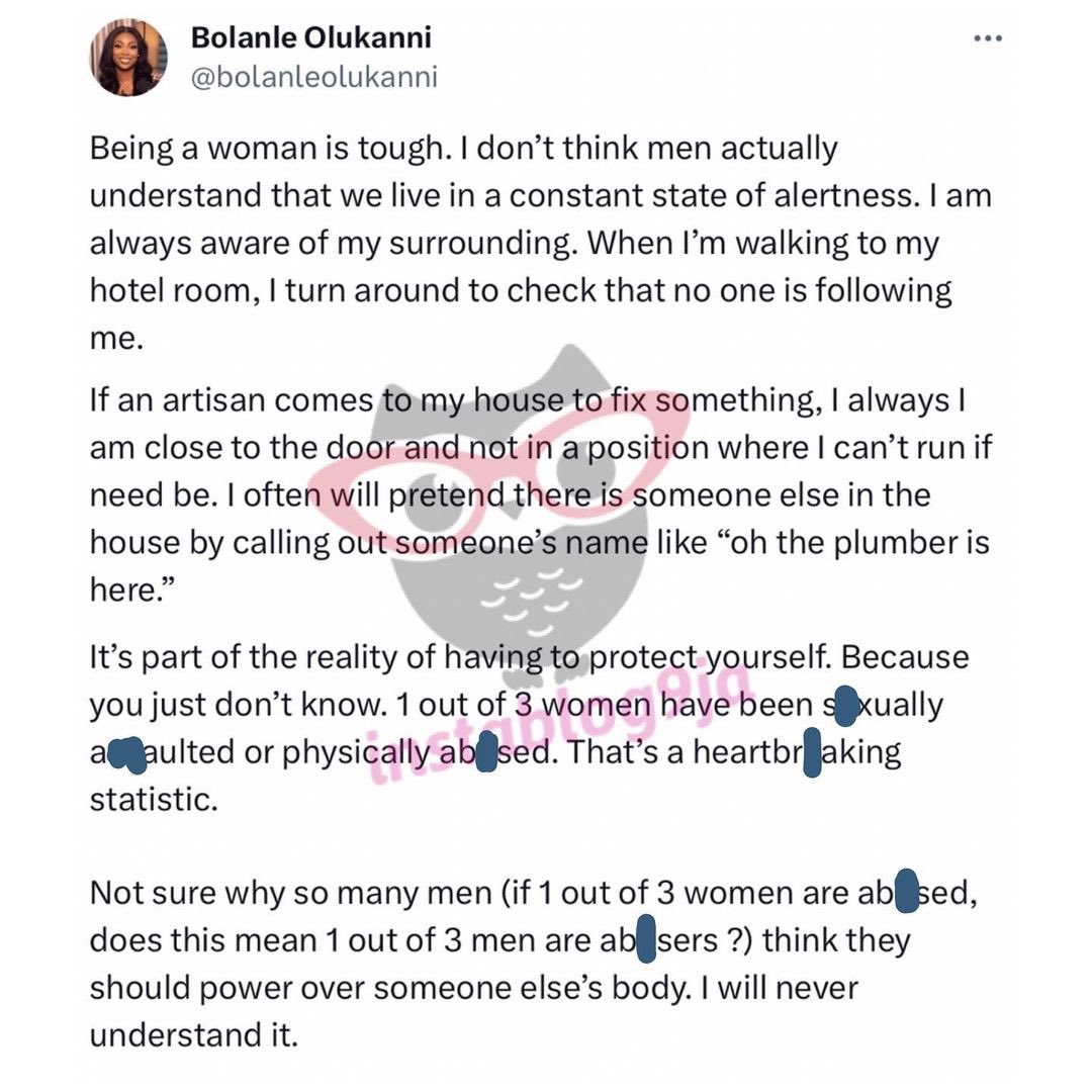 Why being a woman is tough — Media Personality, Bolanle Olukanni