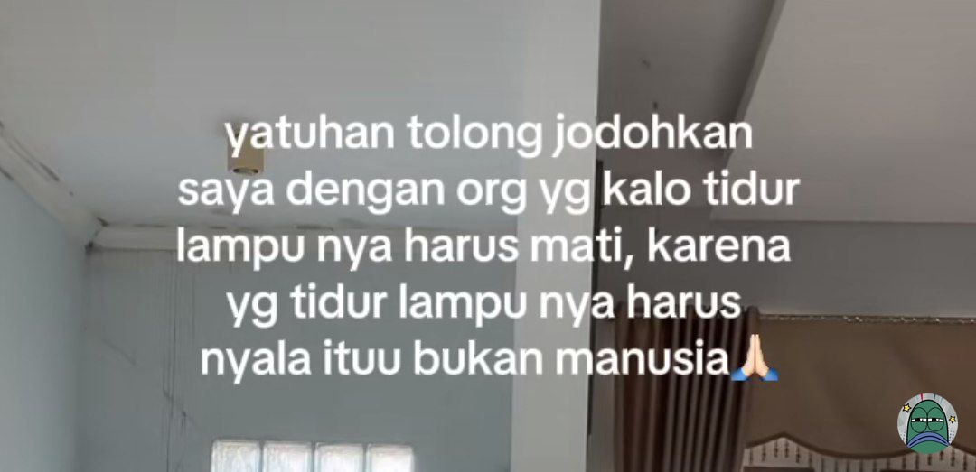 💚 CW // Tiktok

kalian kalo tidur tim lampu nyala apa lampu mati nie