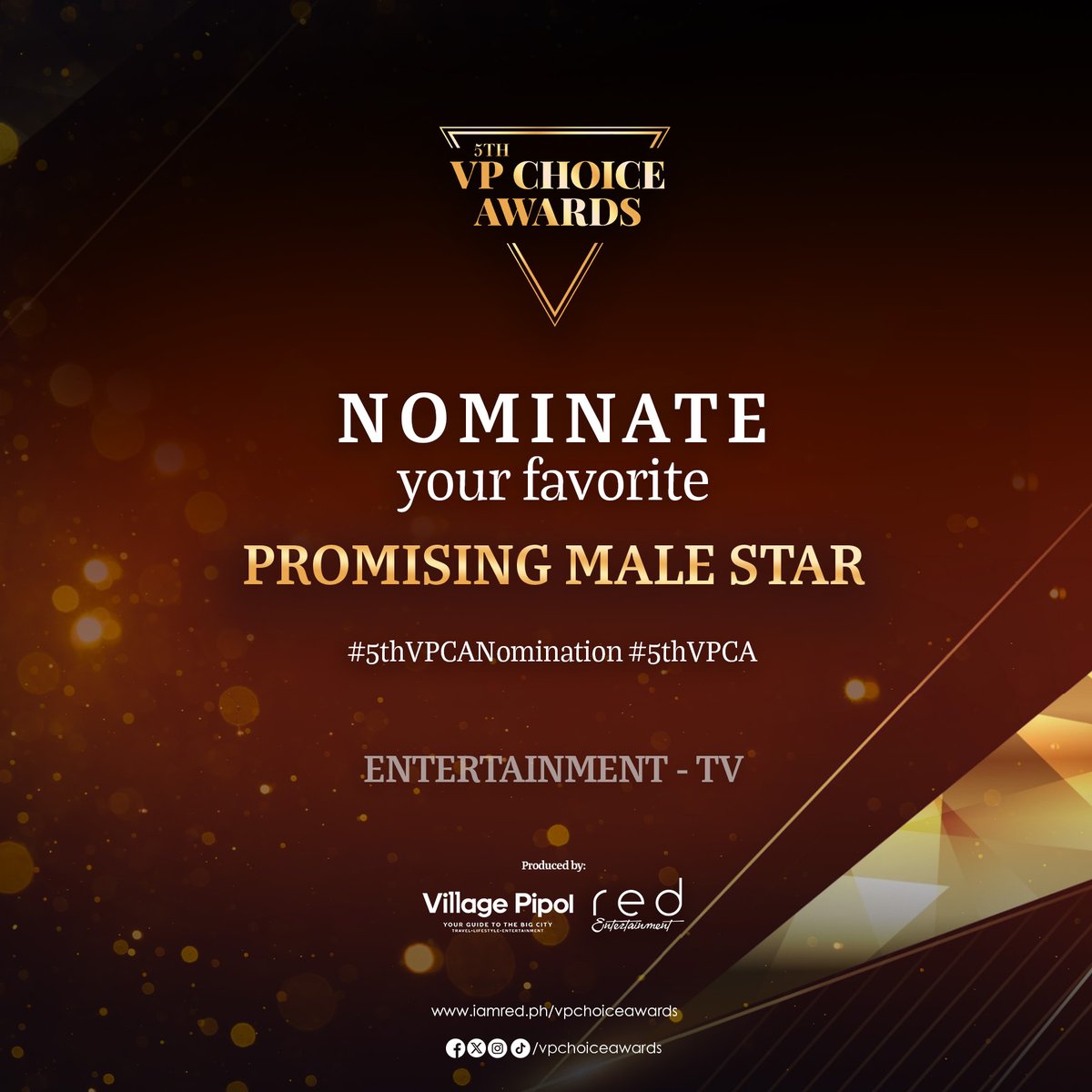 vpchoiceawards's tweet photo. I nominate [Name] for Promising Male Star of the Year at the #5thVPCA #5thVPCANomination. 

To nominate, QUOTE this post, copy the above caption, replace the [Name], and replace the art card with a photo of the person you are nominating.

@villagepipol https://t.co/LzK4qpsIpj
