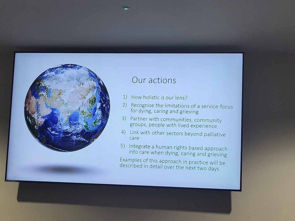 <a href="/libby_sallnow/">Libby Sallnow</a> key note speaker at #EAPCpublichealth in Belfast highlighting equity and inequalities at the end of life within complex systems and need to integrate human rights based approaches <a href="/AIIHPC/">All Ireland Institute of Hospice & Palliative Care</a>