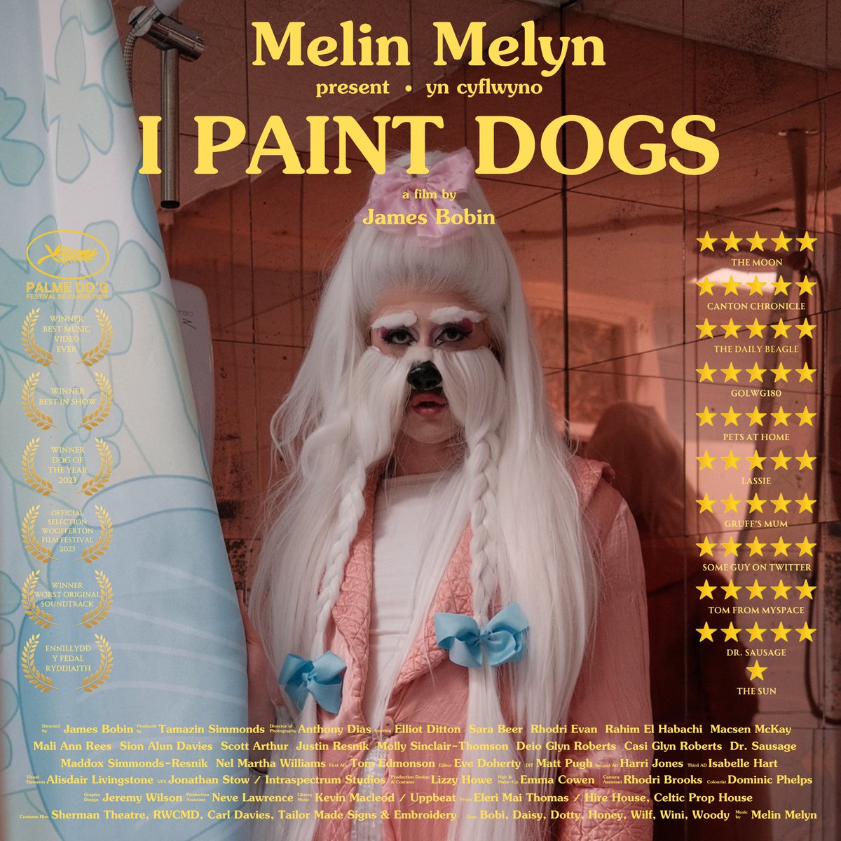 MUSIC VIDEO PREMIERE 🎬🍿 we’re having a red carpet premiere of our brand new I PAINT DOGS music video in a secret location in Cardiff on Dec 5th + Q&A with director James Bobin (Ali G, Borat, The Muppets + more) join our Mailing List for Tickets eepurl.com/hTRj8b MM 💛
