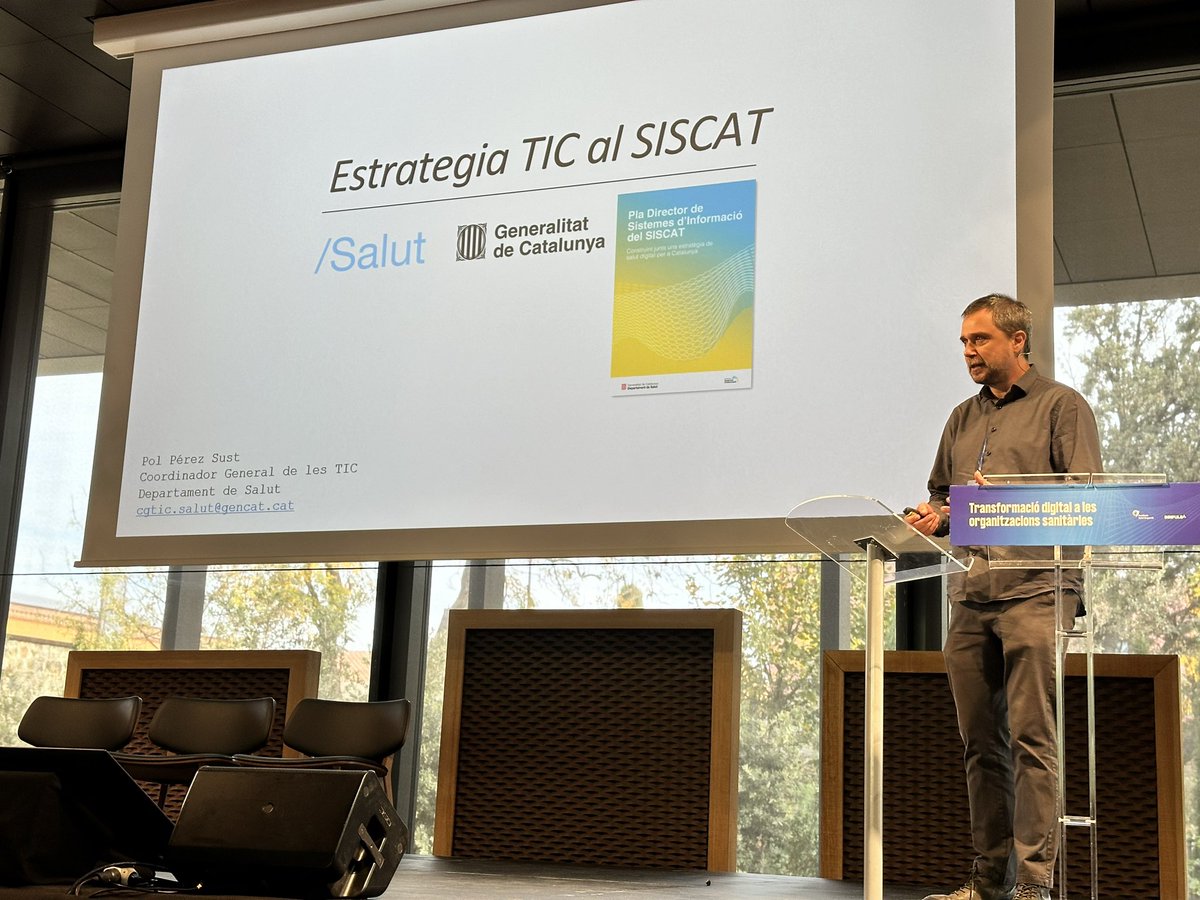 alemany's tweet photo. Avui a la jornada de Transformació digital a les organitzacions sanitàries a #Peralada organitzada per la @HospiFigueres https://t.co/8qlEDS1yvh
