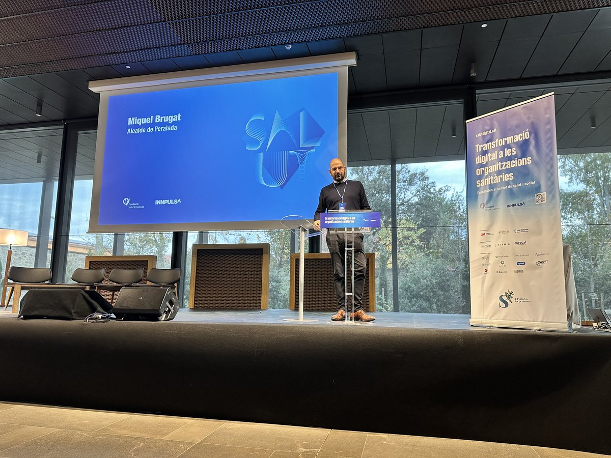 alemany's tweet photo. Avui a la jornada de Transformació digital a les organitzacions sanitàries a #Peralada organitzada per la @HospiFigueres https://t.co/8qlEDS1yvh