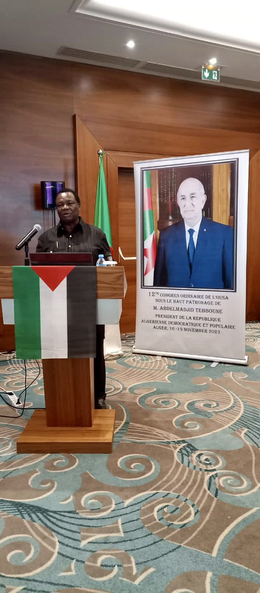 This morning in Algiers, Algeria, in my capacity as the President of the Organization of African Trade Union Unity (OATUU), I officiated the official opening of the Conference on a Just and Inclusive Transition Towards Environmentally Sustainable Economies and Societies for All.…