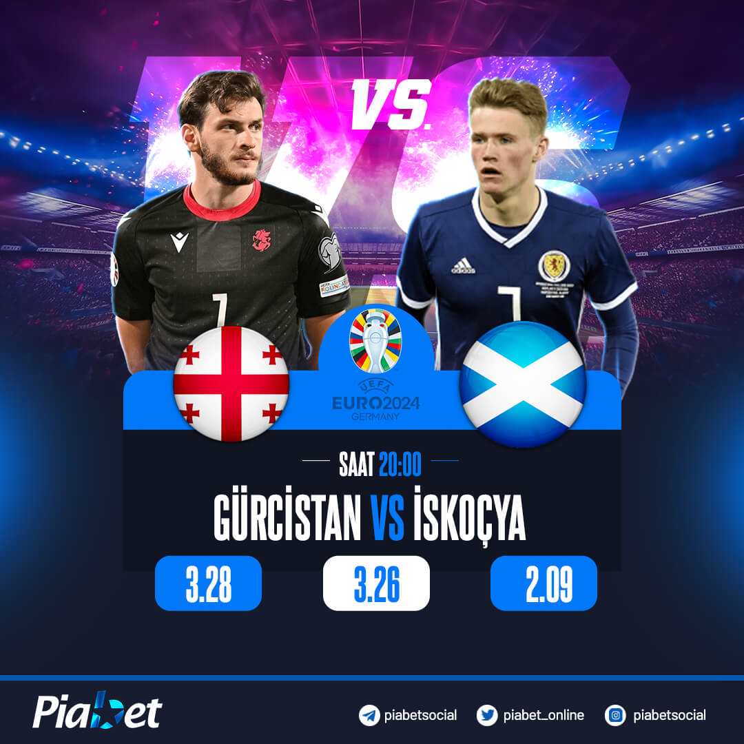 🔥GÜNÜN ÖNEMLİ MÜCADELESİ 🔥

⚽️GÜRCİSTAN ⚽️ İSKOÇYA

KARŞILAŞMA SAATİ : 20.00

EN İYİ ORANLARLA #Piabet'te buluşmak üzere 😎

rebrand.ly/piagir
#piabetcasino #piabetyüksekoran #piabetozeloran #piabetkazandırır