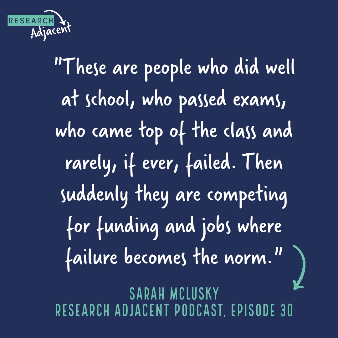 The latest episode was inspired by a podcast interview where @LornaRFDNCL said #Resilience is one of the most important skills in the research world. Knockbacks, rejection and failure are the norm, yet so many people entering this world have never experienced that before.