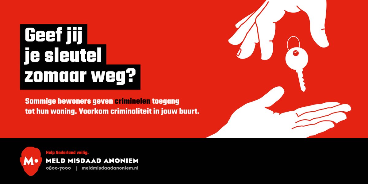 Voorkom dat criminelen misbruik maken van huurwoningen en herken de signalen: 

Voorbeelden:
- Aanloop van wisselende personen
- Activiteiten op rare tijden
- Aan- en afvoer van spullen
- Afgeschermde ramen
- Een chemische lucht of hennepgeur
- Overdreven camerabeveiliging