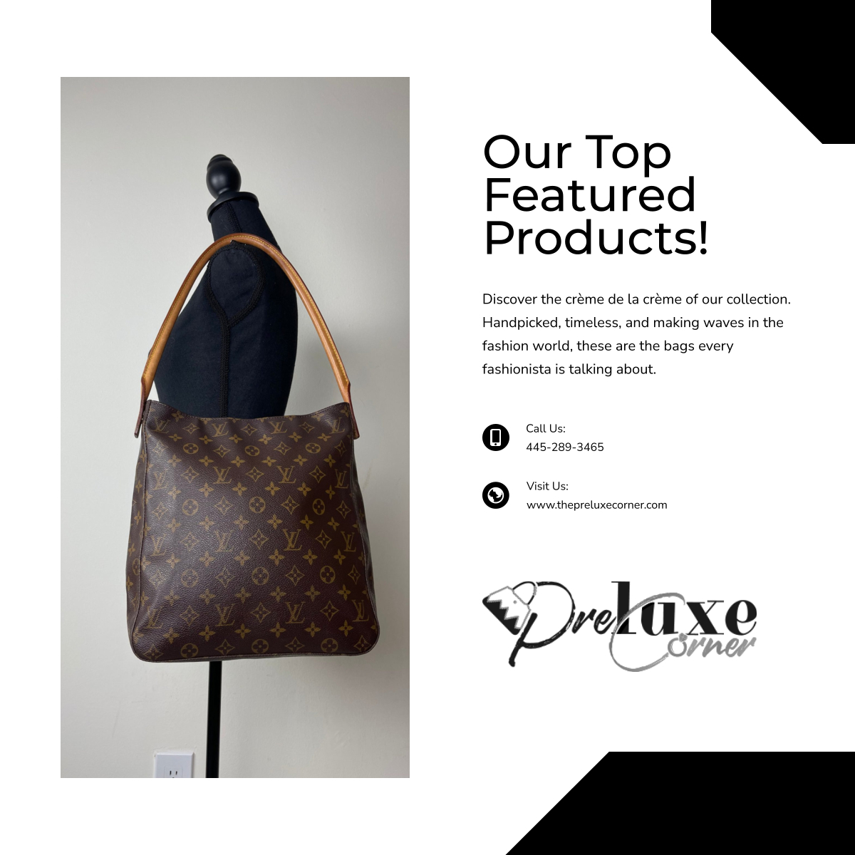 thepreluxecornr's tweet image. For the ultimate in quality, explore our featured products! Handpicked for the discerning shopper, these items embody style and luxury. Discover your ideal match at tinyurl.com/2uy2dt4h.

#BagsBoutique #CoventryPA #FeaturedProducts