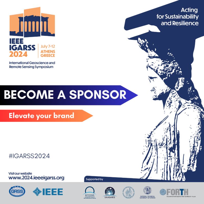 ➡️Do you want to showcase your company’s commitment to advance #Geoscience and #RemoteSensing? Become a sponsor at #IGARSS2024 Congress! Visit our website to view the Sponsorship Booklet! bit.ly/49Bb7aL