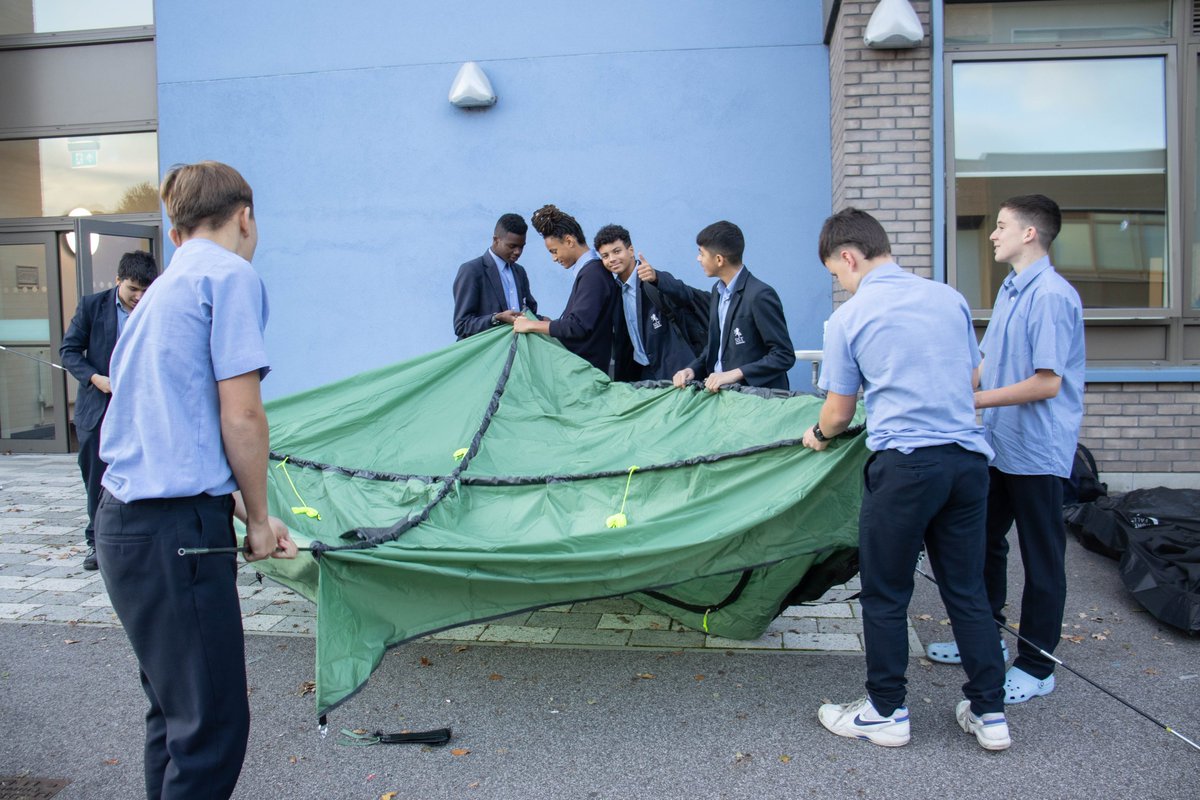 SSTMaidstone's tweet photo. Our Bronze DofE students will be embarking on their expeditions this summer, and they are leaving no stone unturned in their preparation. Last week, they set their focus to tent pitching and dismantling in the courtyard!π#BronzeDofE #Expedition #DofE #DofEBronze #DofETraining https://t.co/tH1sm67dJ5