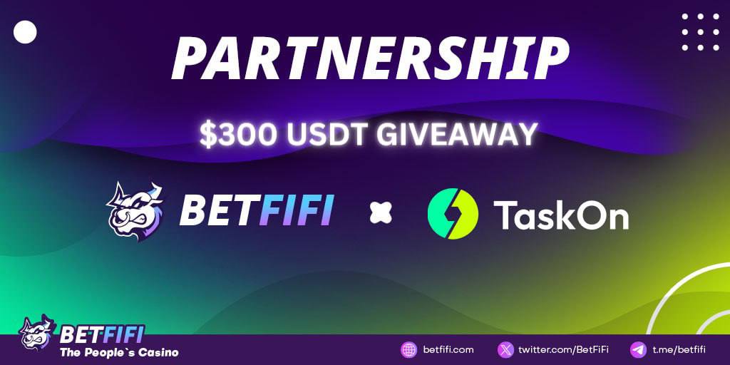 TaskOnCampaigns's tweet image. 🤩 @BetFiFi x @taskonxyz team up for a BIIIIIG #giveaway!  

🎁 300 $USDT Prize Pool
⏰ 11-16 ～ 11-18 UTC

🔥 Claim your rewards⬇ 
rewards.taskon.xyz/campaign/detai…

#Airdrop