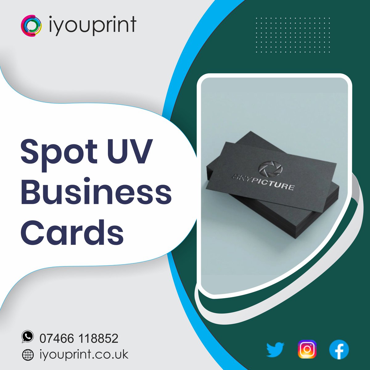iyouprint's tweet photo. "Ditch the ordinary, embrace the extraordinary! Elevate your networking with our Spot UV Business Cards β where precision meets panache.
Make every connection count with a touch of sophistication. ππΌ
#SpotUV #BusinessCards #ProfessionalEdge" https://t.co/tuW5qYbxrx