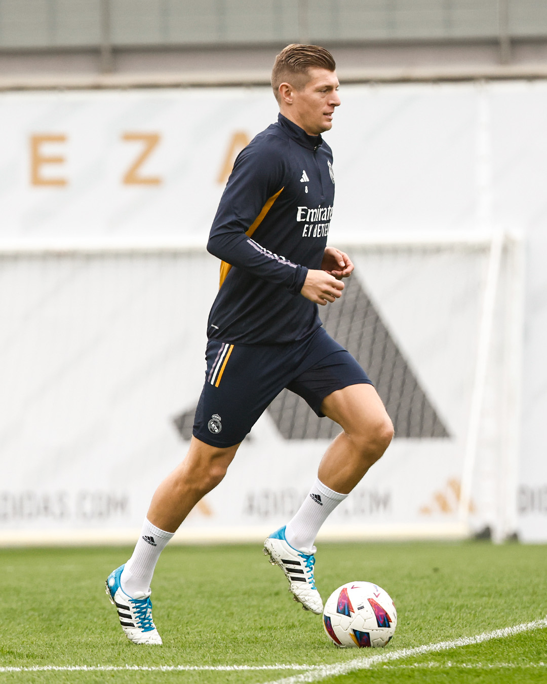 Toni Kroos, en la sesión del Real Madrid (Foto: RM).