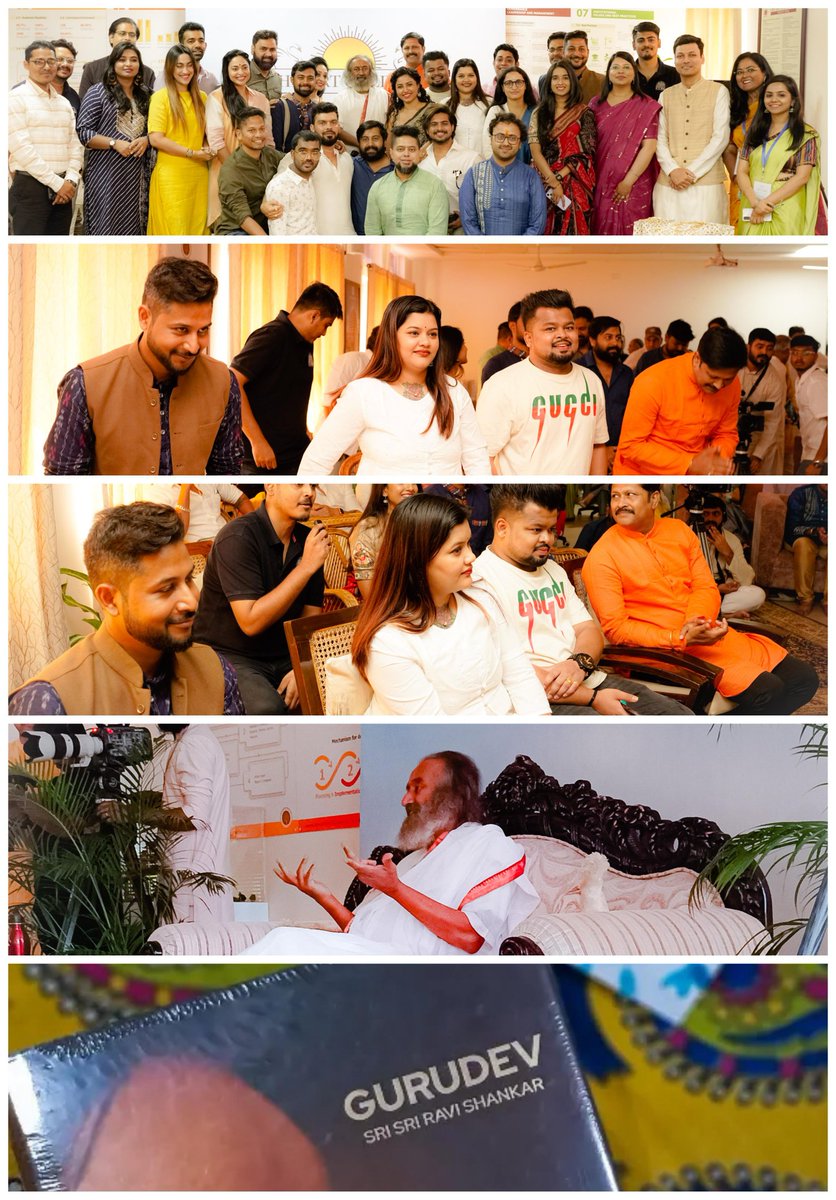 On 9th November 2023 I got this divine opportunity for an exclusive Interaction and Q&amp;A with Gurudev @srisriravishankar  Ji along with other talented people of Odisha from different creative fields. 
#artofliving #srisriravishankar   #gurudev #consciousness #creativity #creators