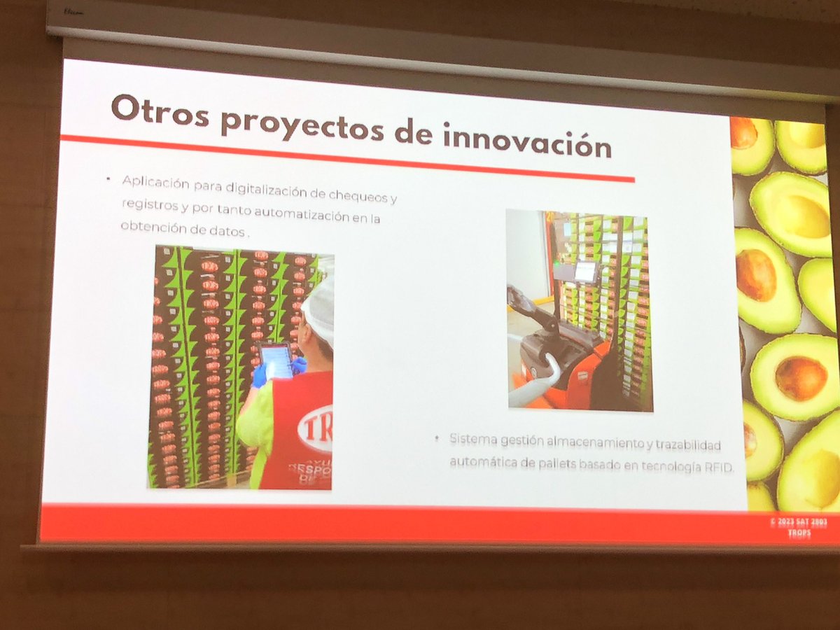 fruittoday's tweet photo. @aytoalm @CesurEdelSur @pitalmeria @caixabank @fundaciongazvi @KimitecGroup @BayerEspana @Bayer4CropsES @beyond_seeds @coxabengoa @unicagroup @La_COAG @fTROPS @Agroponiente @AgriculturAnd @ASAJAAlmeria @UPAAlmeria @AFTropicales Entre las novedades que están implantando @fTROPS están:
✔️ la digitalización de checklist para la automatización en la obtención de datos
✔️Aplicación de RFID a la gestión de almacenamiento y trazabilidad automática de pallets
#GeneraSur https://t.co/BrNIFPzbFK