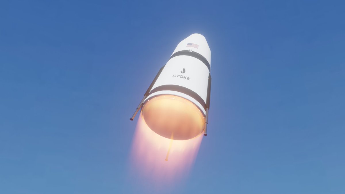Clarence3652's tweet image. Stoke Space Nova Rocket

#StokeSpace #TeamSpace #Blender3D