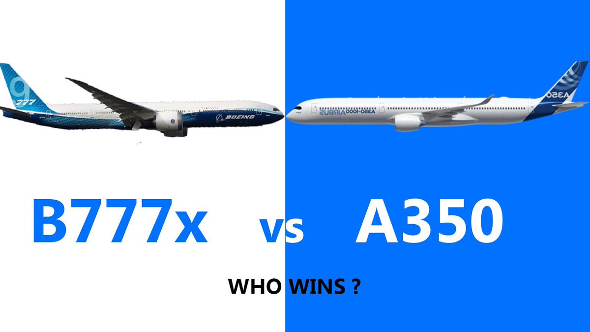 ✈️ A350-1000 vs. B777X: Long-haul Europe vs USA ✈️

As aviation enthusiasts and professionals, let's dive into a technical comparison between two of the giants in long-haul travel: the Airbus A350-1000 and the Boeing 777X

#AviationTech #A350 #B777X #Airbus #Boeing #avgeek 

1/14