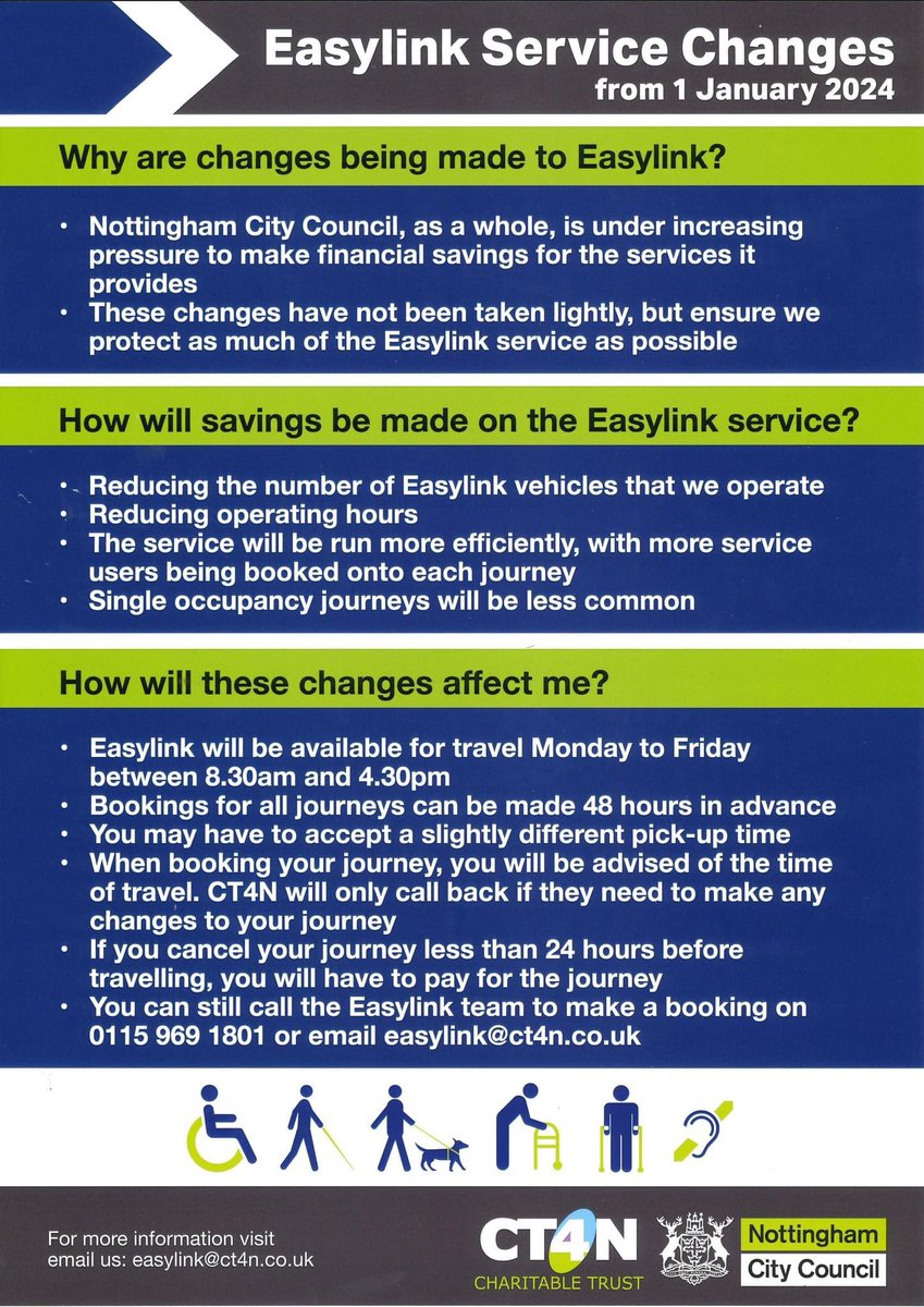 Ct4nTrust's tweet photo. If you wish to discuss these upcoming changes, our Charity Co-ordinator Elaine will be at Clifton Library between 10-2 on Thursday 16th November and at Bulwell Library from 10-2 on Friday 17th November. https://t.co/k8awQApt4S