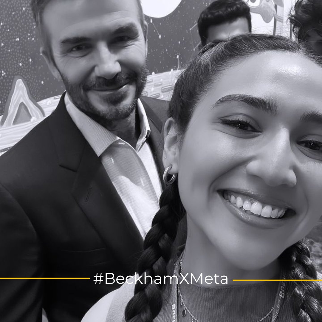 BigBangSocl's tweet photo. Beckham schmooze with creators at @Meta India today! 

#DavidBeckham https://t.co/iyF6mUOVy8