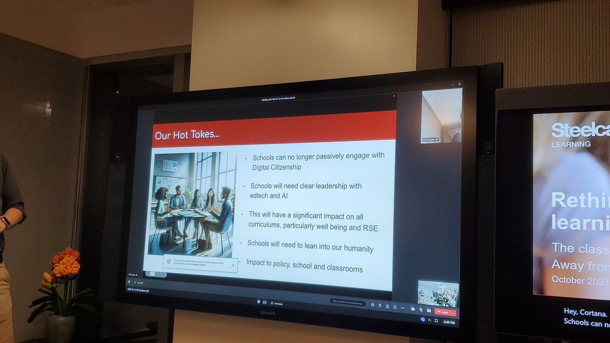 Tracey and Jason from ESF presenting again on same topic as Saturday #21clteachmeet