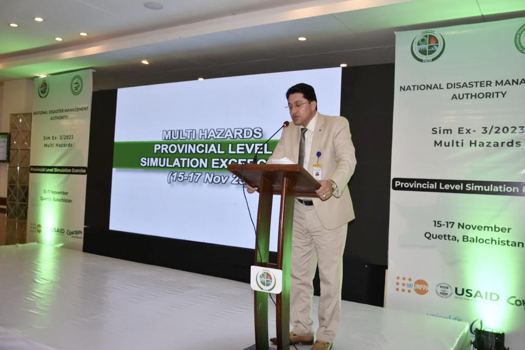 ndmapk's tweet photo. 2. The Multi Hazards Sim Ex covers a range of topics to enhance the disaster management cycle including components of gender and child protection. The participants apply the learned concepts to respond to simulated disasters at local and national levels.
#ndmapk #DRM https://t.co/RGddZmd4C5