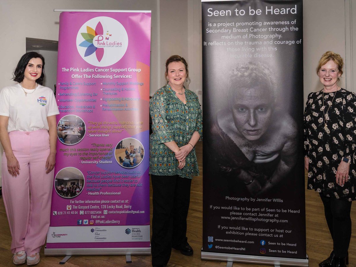 Belfast-based photographer Jennifer Willis recently brought her 'Seen to be Heard' exhibition on secondary breast cancer to Londonderry as part of the Hive Cancer Support - Breast Cancer Awareness Month programme. Full coverage in our November issue, on sale now! #seentobeheard