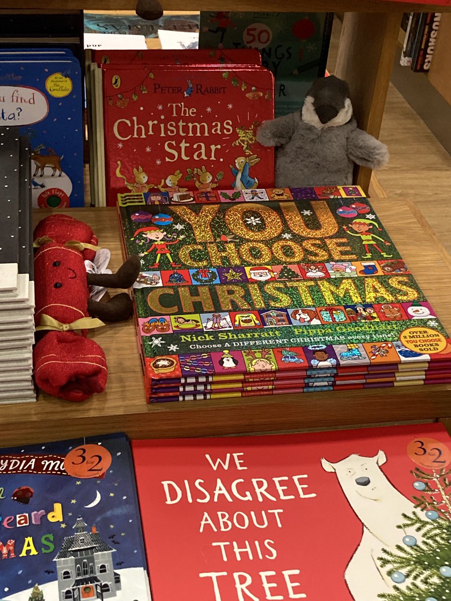 Lovely to see Nick Sharratt and my You Choose Christmas on display in Heffers where I used to work!