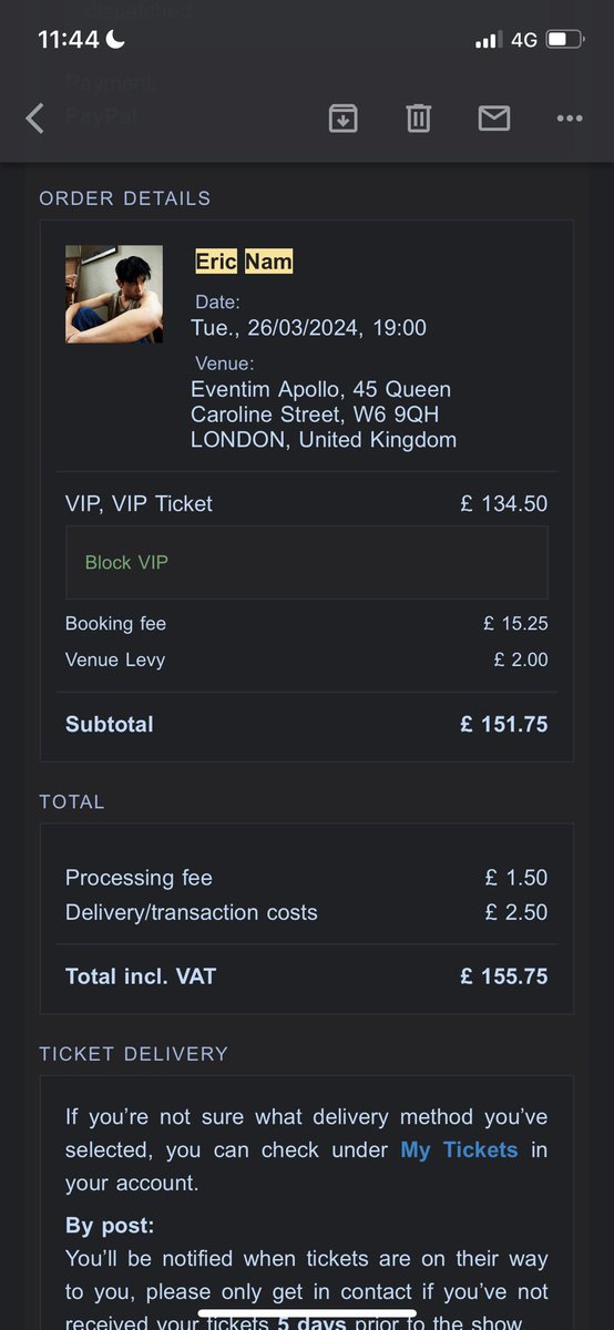 UndrwtrX7's tweet photo. I’m selling my VIP ticket for Eric Nam in London the 26th March 2024 ☺️

Unfortunately, I can no longer go :( 

DM please ✨

——

Je vends mon ticket pour le concert de Éric Nam à Londres le 26 mars 2024 ☺️

Malheureusement je ne peux plus y aller :( 

DM svp ✨

#EricNamLondon https://t.co/LgGIPUbr15