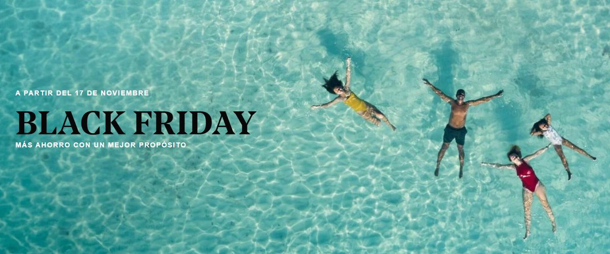 ViajaVuelaVive's tweet photo. #BlackFriday de Iberostar Hotels:
Hoteles 4 y 5 estrellas con hasta 40% de descuento. Reserva ya tus vacaciones en los mejores destinos de Europa, Mediterráneo y Caribe. Hasta el 28 de noviembre · https://t.co/faAwv290FX

#vacaciones #hotel https://t.co/0ixmf7kJZF