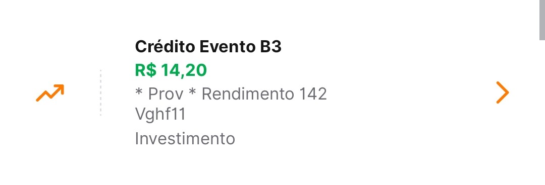 Hoje caiu uns bons dividendos! Boraaaa reinvestir!!