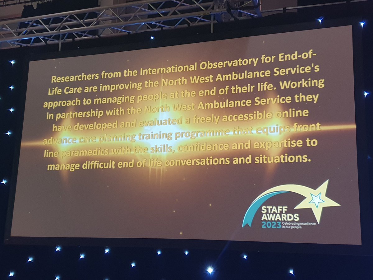 Congrats <a href="/NancyPreston16/">Nancy Preston</a> for winning the Research Impact category <a href="/LancasterUni/">Lancaster University</a> Staff Awards 2023

Me &amp; <a href="/waddyshelle/">Michelle Waddington</a> were thrilled to represent <a href="/NWAmbulance/">North West Ambulance Service</a>, a collaborator for the work that was recognised

Lovely evening with Profs <a href="/cewalshe/">Catherine Walshe</a>, Jane Simpson &amp; <a href="/jorycroftmalone/">Jo Rycroft-Malone</a>