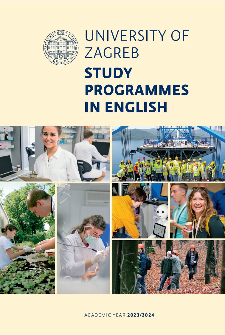 SveucilisteZG's tweet image. 🌐📖ℹ️ Brošuru Sveučilišta u Zagrebu 𝐒𝐭𝐮𝐝𝐲 𝐏𝐫𝐨𝐠𝐫𝐚𝐦𝐦𝐞𝐬 𝐢𝐧 𝐄𝐧𝐠𝐥𝐢𝐬𝐡  za akademsku godinu 2023./2024. možete preuzeti na 🔗👉 bit.ly/SPiE_unizg

#UniZg #mojesveuciliste #studyprogrammes
