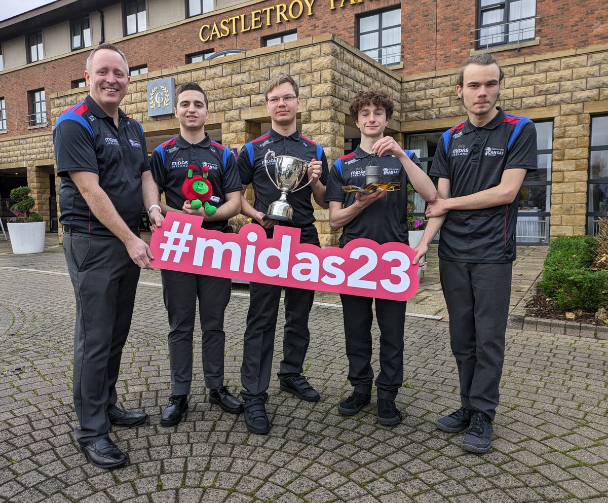 conpower's tweet photo. Honoured to be invited to the @MidasIreland conference at the @CastletroyPark hotel. The fantastic @TSpudnik crew will be telling the story of their @scienceirel @Esero_ie #cansat adventure. https://t.co/Q4gmCBtwBO